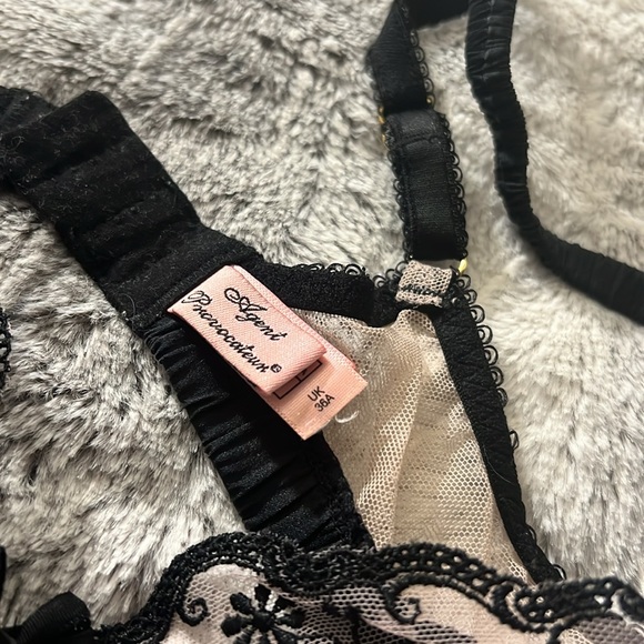 🌹Agent Provocateur AMBROSE - RARE! Pink/black 3pc 36A / MED - Picture 11 of 11